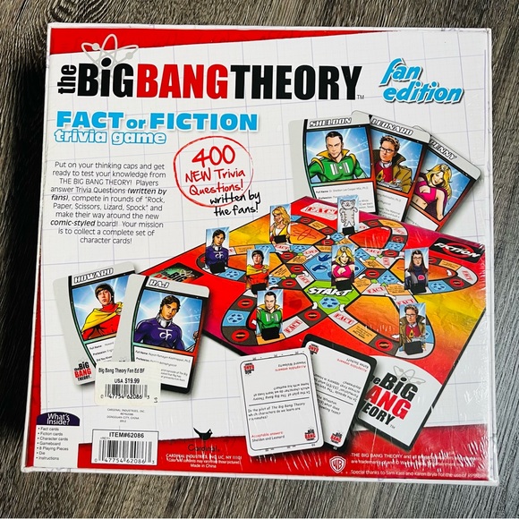 The Big Bang Theory Fact or Fiction Fan Edition Trivia Board Game - Picture 2 of 4